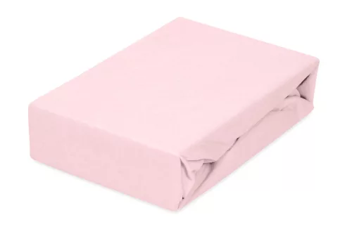 BABYMATEX Jersey gumis lepedő 60x120cm órózsaszín, púder