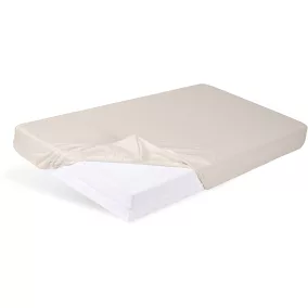   BABYMATEX Jersey gumis lepedő 60x120cm világos bézs, cappuccino