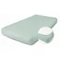 BABYMATEX Jersey gumis lepedő 60x120cm zsályazöld