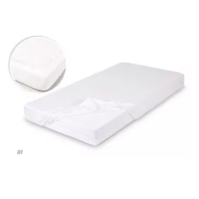 BABYMATEX Bambusz lepedő 60x120cm fehér