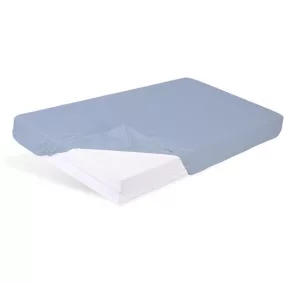   BABYMATEX Vízhatlan lepedő gumírozással Bamboo világoskék 60x120cm