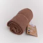 BABYMATEX Kötött pamut takaró 75x100cm Lili mokka