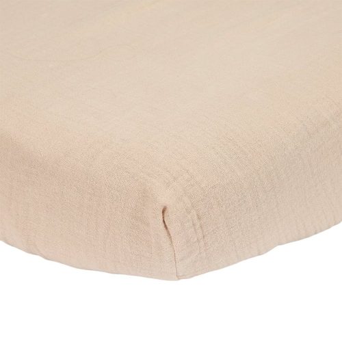 Little Dutch muszlin gumis lepedő 60*120 cm -Beige