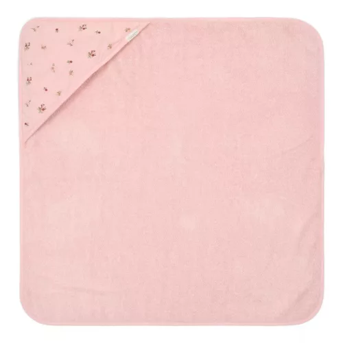 Little Dutch hímzett kapucnis fürdőlepedő 75x75 cm -Blossom