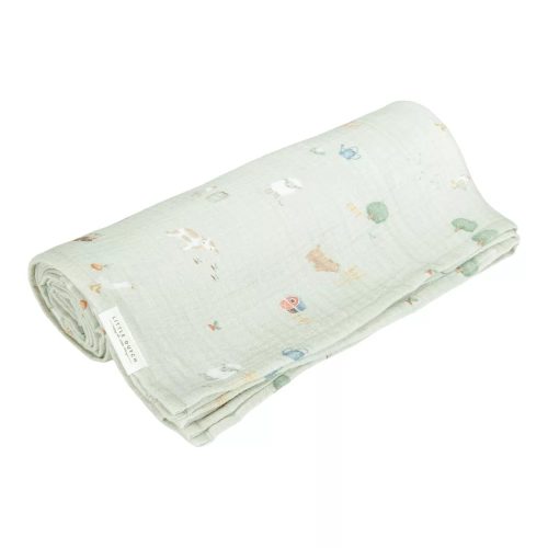 Little Dutch muszlin textilpelenka 120x120cm – Little Farm
