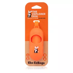   EXPLORER DOG Kutyaürülék zacskók tárolóval - 15 db tekercsben