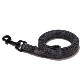 EXPLORER DOG Póráz Fekete topográfia S - 120x1,5 cm