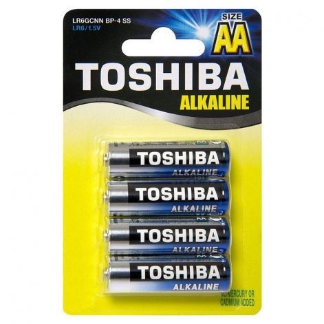 Toshiba High Power alkáli elem AA/4db