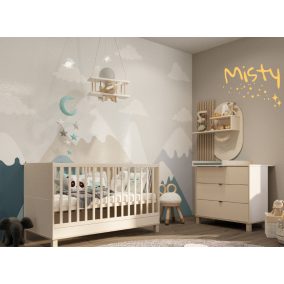   Todi Misty Kasmír babaszoba szett,140-es babaágy, pelenkázó komód,  nagyszekrény