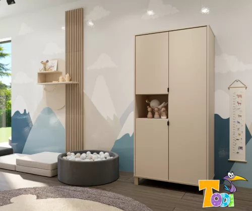 Todi Misty Kasmír babaszoba szett,140-es babaágy, pelenkázó komód,  nagyszekrény