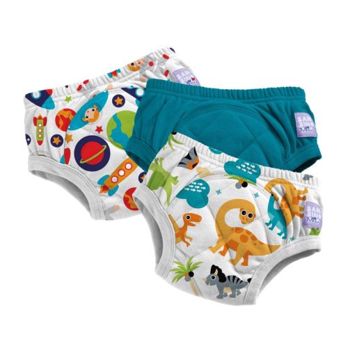 Bambino Mio forradalmi leszoktató pelenka 3-4 éves korig hármas csomagolás, Combo Teal