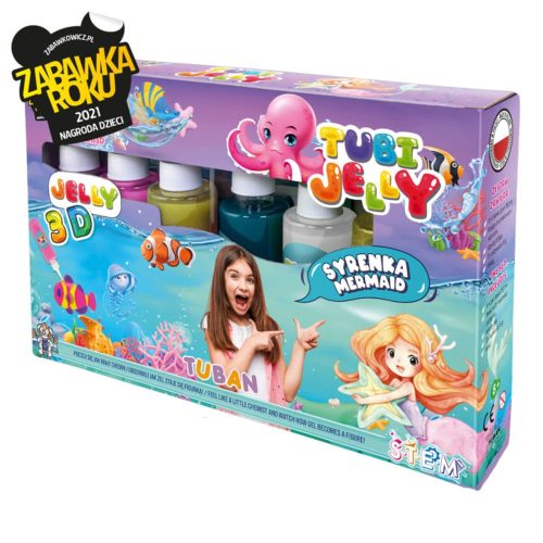 Tuban Tubi Jelly zselé figura készítő szett – Sellős kreatív készlet 6 színnel