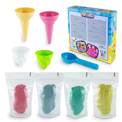 Tuban Fluffy Sand – Fagylaltkészítő kreatív homok szett