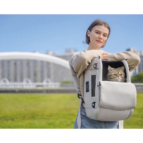 FIKAGO Utazó hordozó kutyáknak és macskáknak Truffle Grey