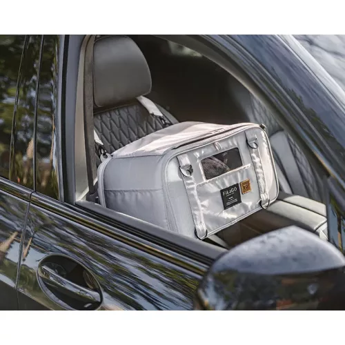 FIKAGO Utazó hordozó kutyáknak és macskáknak Truffle Arctic Flowers