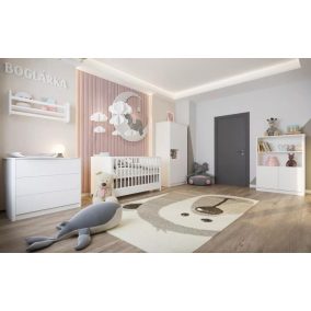   Todi Elegant babaszoba szett,140-es babaágy, pelenkázó komód,  nagyszekrény