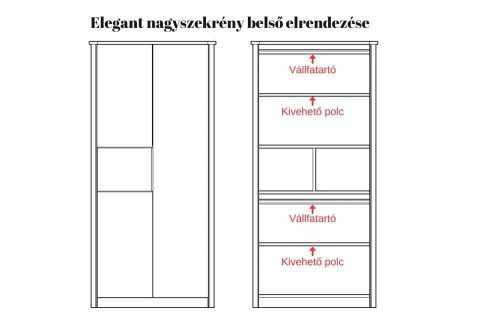 Todi Elegant nagyszekrény