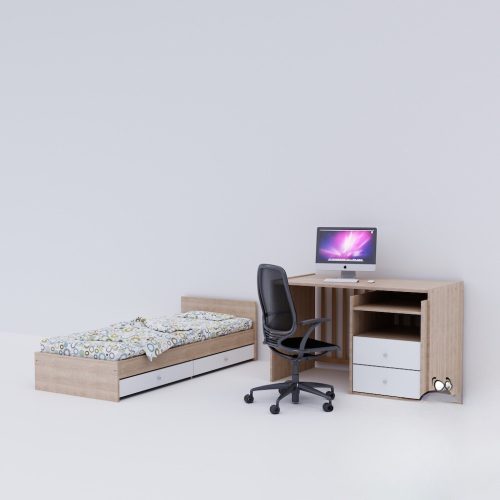 Todi Classic babaszoba szett, kombi kiságy, gardróbszekrény, falipolc