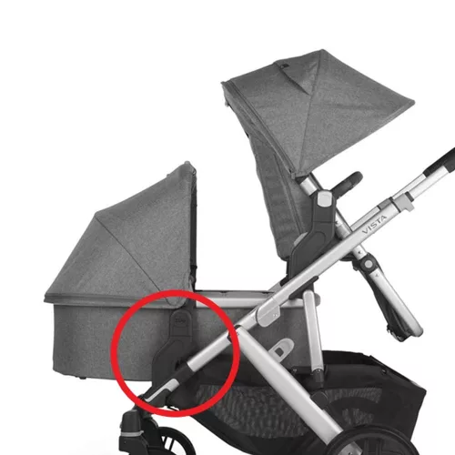 UPPAbaby Alsó adapter Vista V2 vázhoz - Mózeskosár és Mesa hordozó használatához
