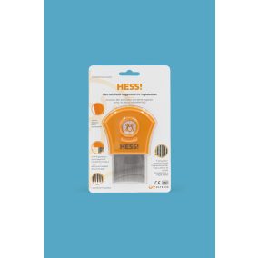 HESS! Fém tetűfésű nagyítóval PP foglalatban