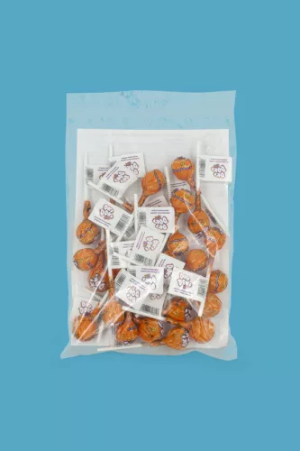 OKI DOKI KIDS narancs ízű étrend-kiegészítő nyalóka 15-féle vitaminnal és ásványi anyaggal - 25 DB