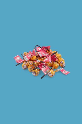 OKI DOKI KIDS cukormentes, narancs ízű étrend-kiegészítő nyalóka 9-féle vitaminnal és cinkkel (édesítőszerekkel)-25 DB