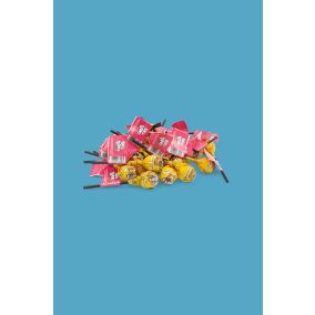   OKI DOKI KIDS cukormentes, ananász ízű étrend-kiegészítő nyalóka 9-féle vitaminnal és cinkkel (édesítőszerekkel)-1 DB