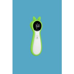   Elysium TP600 érintésmentes infravörös digitális lázmérő szilikon tokkal - Zöld