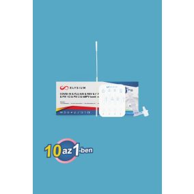   Elysium 10 az 1-ben influenza A+B, RSV, ADV, COVID-19, MP, CP, PIV 1/3, PIV 2 és hMPV gyorsteszt
