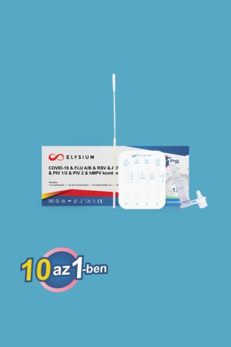Elysium 10 az 1-ben influenza A+B, RSV, ADV, COVID-19, MP, CP, PIV 1/3, PIV 2 és hMPV gyorsteszt