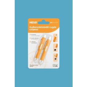   Kullancskiszedő rugós csipesz - narancssárga - 2 db/készlet, Elysium HESS!