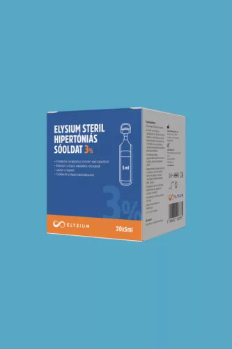 Elysium steril hipertóniás sóoldat - 3% - 20 x 5 ml