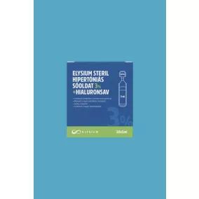   Elysium steril hipertóniás sóoldat - 3% + hialuronsav - 20 x 5 ml