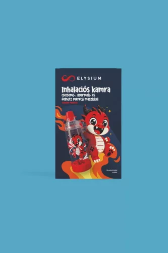 Elysium inhalációs kamra csecsemő-, gyermek- és felnőtt méretű maszkkal - Sárkány