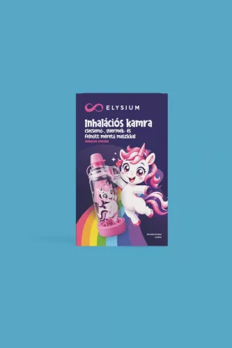 Elysium inhalációs kamra csecsemő-, gyermek- és felnőtt méretű maszkkal - Unikornis