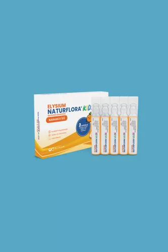 Elysium Naturflora Kids narancs ízű belsőleges szuszpenzió édesítőszerrel és 2 milliárd Bacillus Clausii (UBBC-07) spórával - 20 x 5 ml