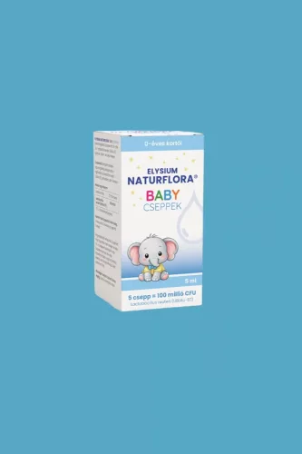 Elysium Naturflora Baby cseppek étrend-kiegészítő szuszpenzió 100 millió CFU Lactobacillus reuteri (UBLRu-87) spórával - 5 ml