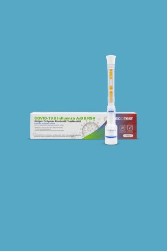 Ecotest 4 az 1-ben automata influenza A+B, COVID-19 és RSV tollteszt