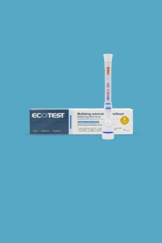 Ecotest multidrog egylépéses, automata nyálókás tollteszt 9-féle drog szűrésére