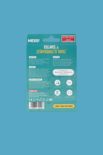 Kullancs- és szúnyogriasztó állatos tapasz enyhébb aromával (0-3 éves kor között) - 60 db Elysium HESS!