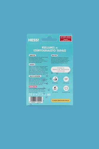 Kullancs- és szúnyogriasztó dínós tapasz enyhébb aromával (0-3 éves kor között) - 60 db Elysium HESS!