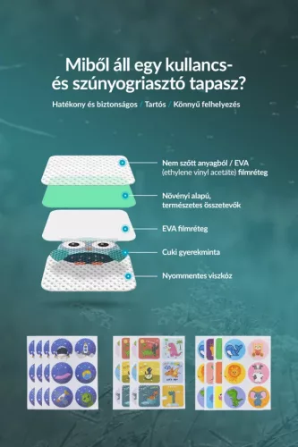 Kullancs- és szúnyogriasztó űrhajós tapasz enyhébb aromával (0-3 éves kor között) - 60 db Elysium HESS!