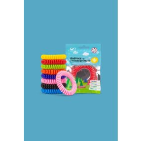   Kullancs- és szúnyogriasztó szilikon karkötő és hajgumi  Elysium