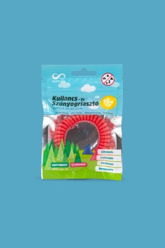 Kullancs- és szúnyogriasztó szilikon karkötő és hajgumi  Elysium