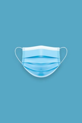 Apás szülés szett - Alap - arcmaszk, zsilipruha, hajháló, cipővédő - kék - S