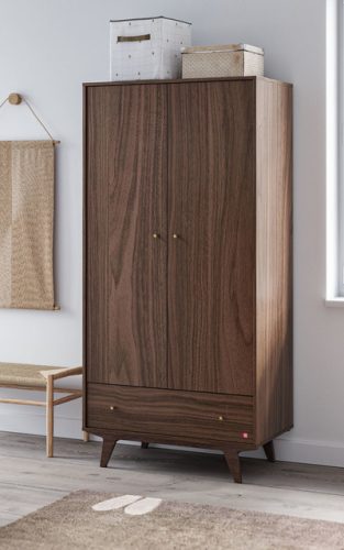 VOX Mid II babaszoba bútor szett, babaágy 140-es, pelekázó komód, szekrény  - dio