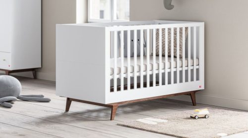 VOX Mid II babaszoba bútor szett, babaágy 140-es, pelekázó komód, szekrény  - fehér