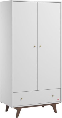 VOX Mid II babaszoba bútor szett, babaágy 140-es, pelekázó komód, szekrény  - fehér