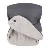 PETITE&MARS Téli szett Jibot 3in1 bundazsák + kézmelegítő kesztyű babakocsira Jasie Charcoal Grey