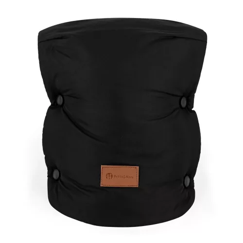 PETITE&MARS Téli szett Jibot 3in1 bundazsák + kézmelegítő kesztyű babakocsira Jasie Ink Black